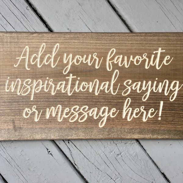 Wood Signs Sayings Personalized Signs Wood for Wedding Home Decor Wooden Farmhouse Quote Rustic Country Barn Engraved Carved Custom Wall Art