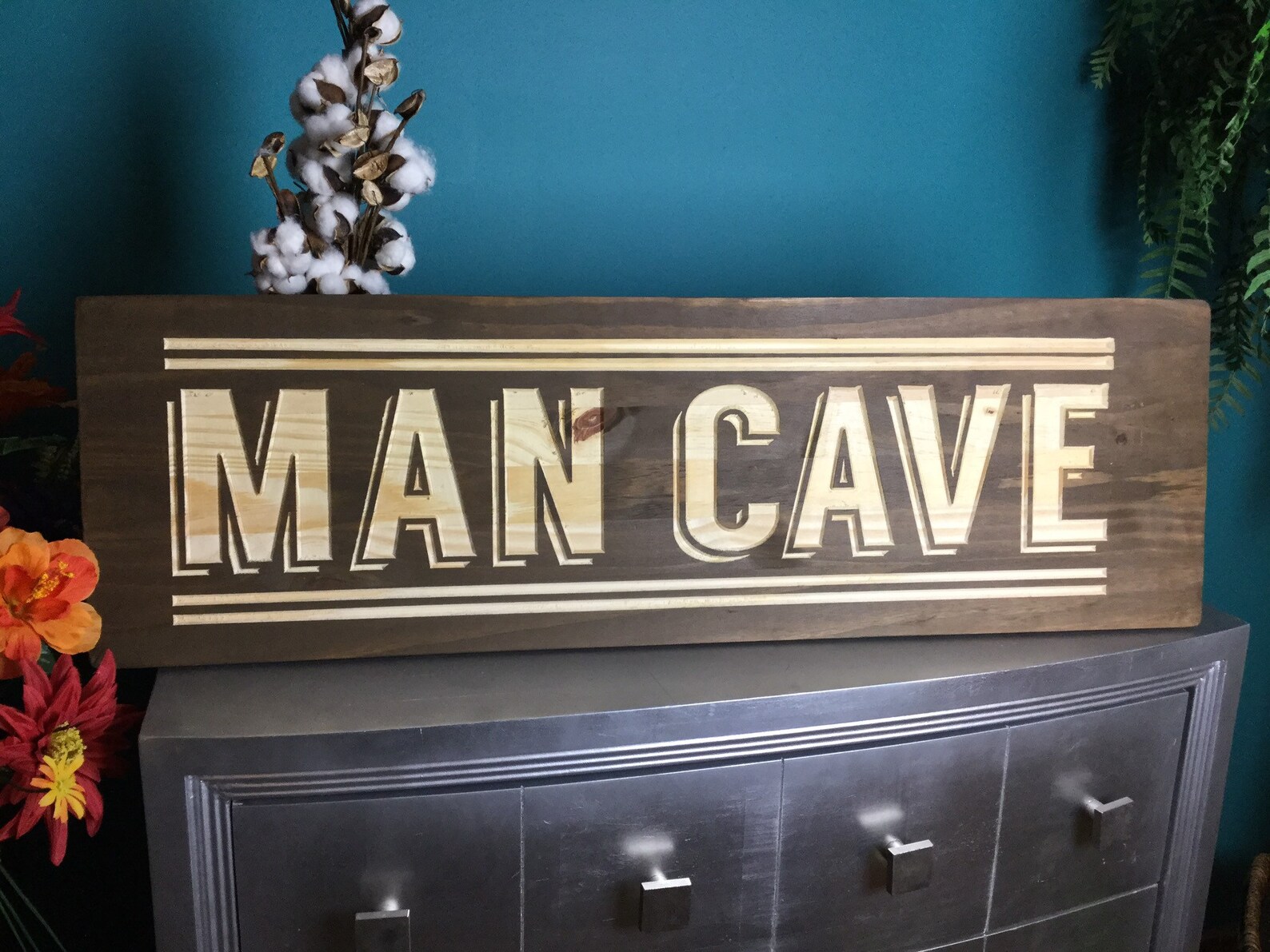 Large Man Cave Wood Signs Sayings Personalized Signs Wood for Etsy