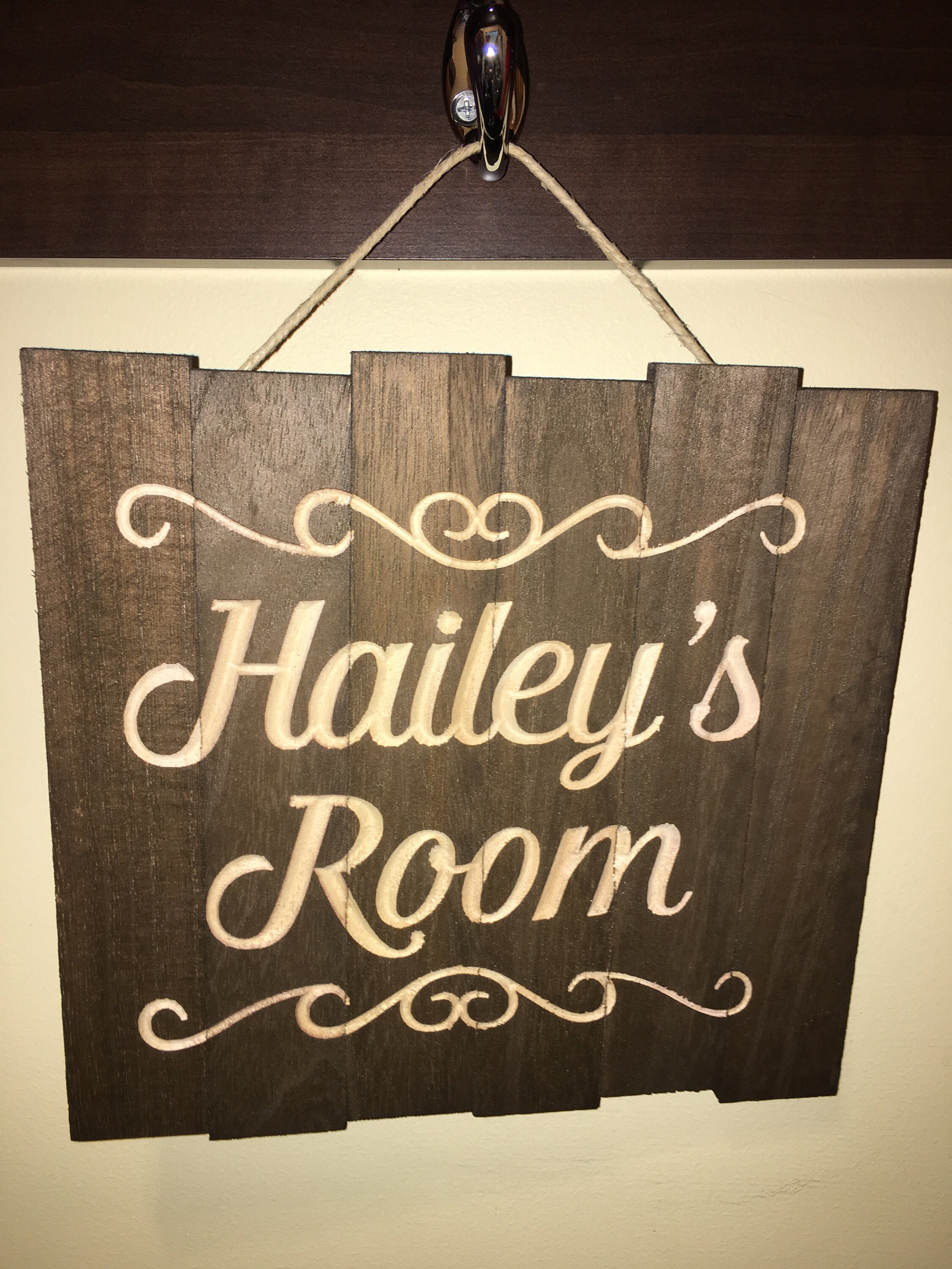 Kids Room Sign Custom Girls Door Personalized Name Wood Sign Etsy