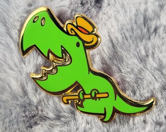 Dinosaur pin, Trex enamel pin, cute hard enamel pin, funny pin, pun enamel pin, quirky pin, tyrannosaurus rex pin, quirky enamel pin, dino