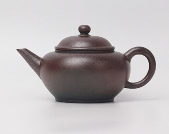200ml Wood-fired Yixing Shuiping Teapot, Dicaoqing clay, by Chen Chun Hong