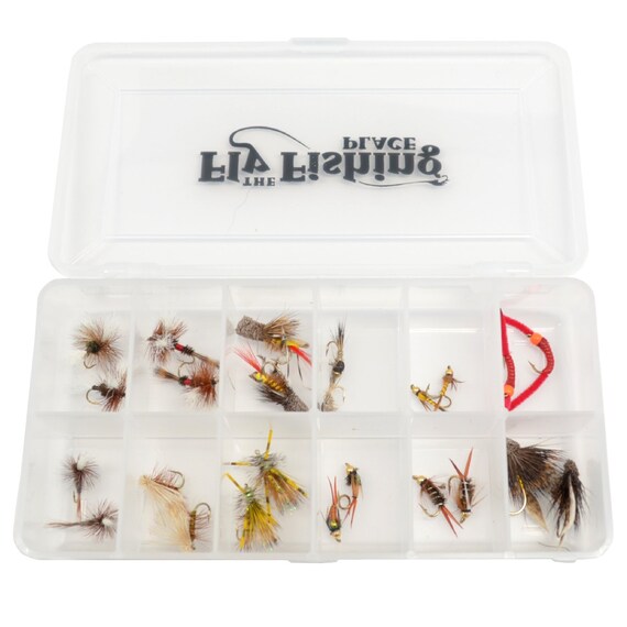 Fly Fishing Gift Set 24 of Our Premium Hand-tied Trout Fly Fishing Flies in  Gift Fly Box 2 Each of 12 Dry and Wet Fly Patterns 