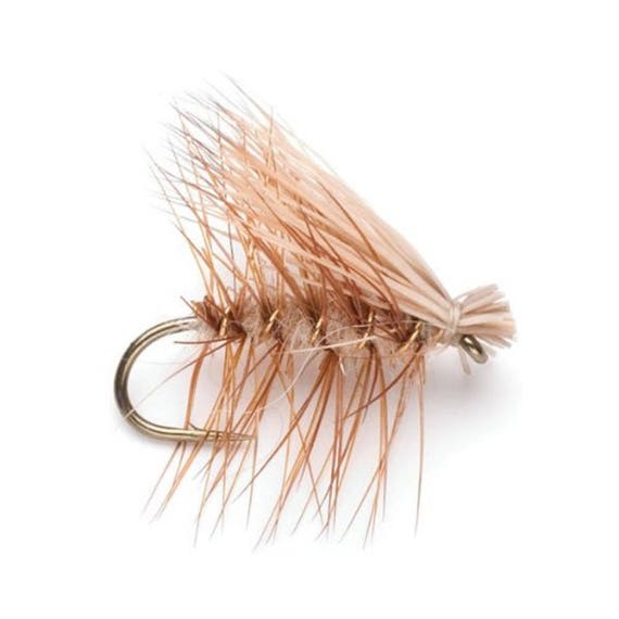 3-pack Tan Elk Hair Caddis Dry Fly Hook Size 18 Hand-tied Fly