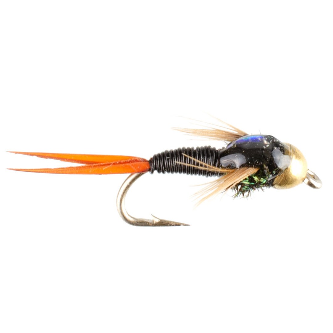 3pack Black Copper John Bead Head Nymph Trout Fly Trout and Panfish