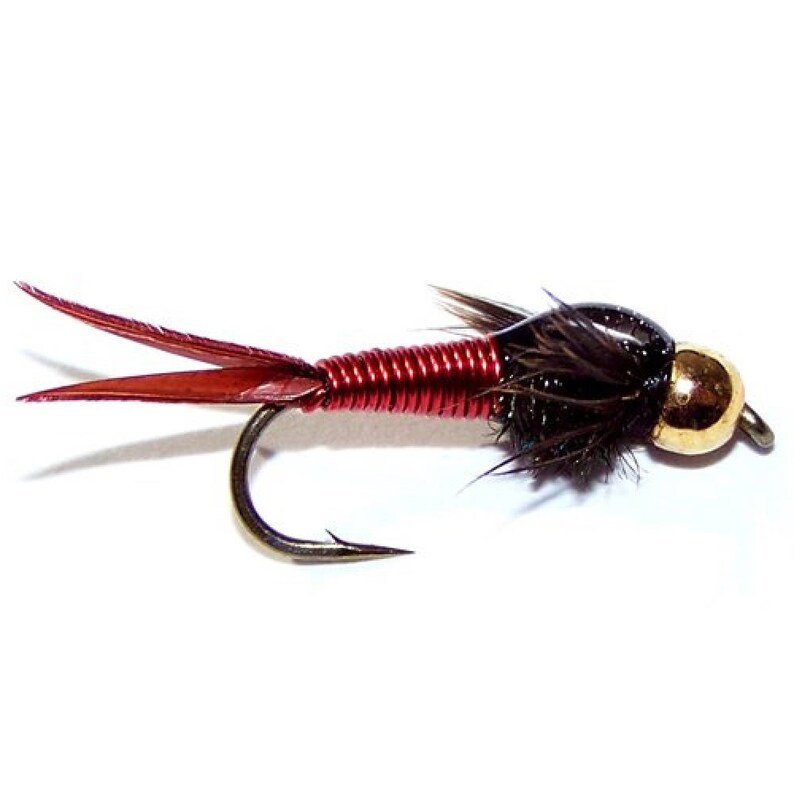 Red Copper John Size 12 Nymph Trout Fly Trout and Panfish Etsy
