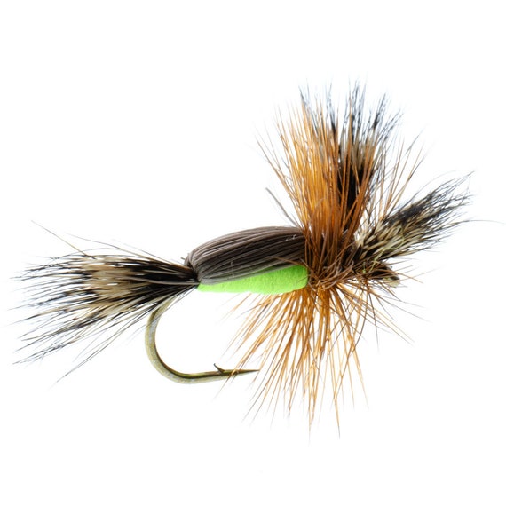 3-pack Chartreuse Humpy Size 16 Classic Dry Fly Hand Tied Fly Fishing Trout  Flies -  Canada