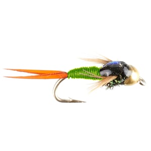 3-Pack Tungsten Bead Chartreuse Copper John Nymph Trout Fly - Trout and Panfish Fly Fishing Flies Hand Tied Trout Flies