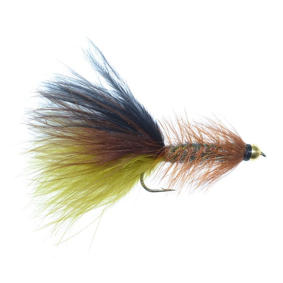 3-pack Thin Mint Bugger Size 8 Bead Head Trout and Bass Fly