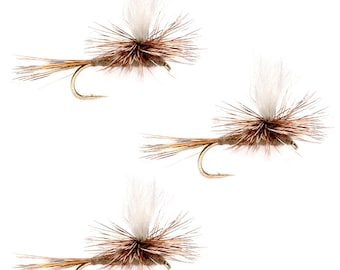 3 Pack Adams Parachute Classic Dry Fly - Hook Size 16