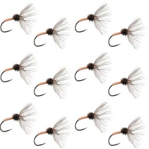 Copper Sakasa Kebari - 12 Tenkara Flies - Size 10