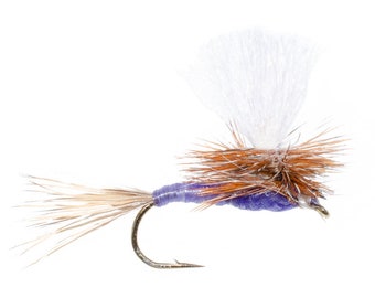 Parachute Pale Morning Dun PMD Trout Dry Fly Fishing Flies - Set Of 6