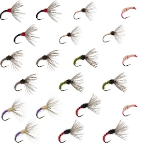 Kebari Assortment - 21 Tenkara Flies - 7 Paterns - Sizes 10, 12, 14, 16