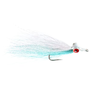 3-Pack Clousers Minnow Size 1/0 Blue White Saltwater and Bass Flies Fly Fishing Flies - Hand Tied Saltwater Flies