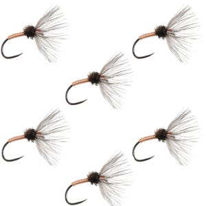 Copper Sakasa Kebari - 6 Tenkara Flies - Size 14