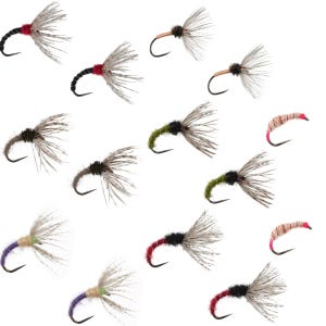 Kebari Assortment - 14 Tenkara Flies - Sizes 10, 12, 14, 16