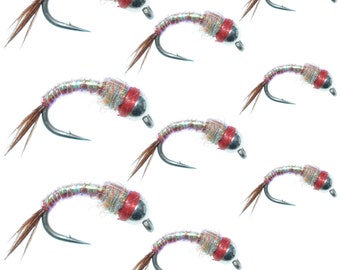 Midas Hares Ear Stillwater Dry Fly Trout Fly Fishing Size 12 Barbless 
