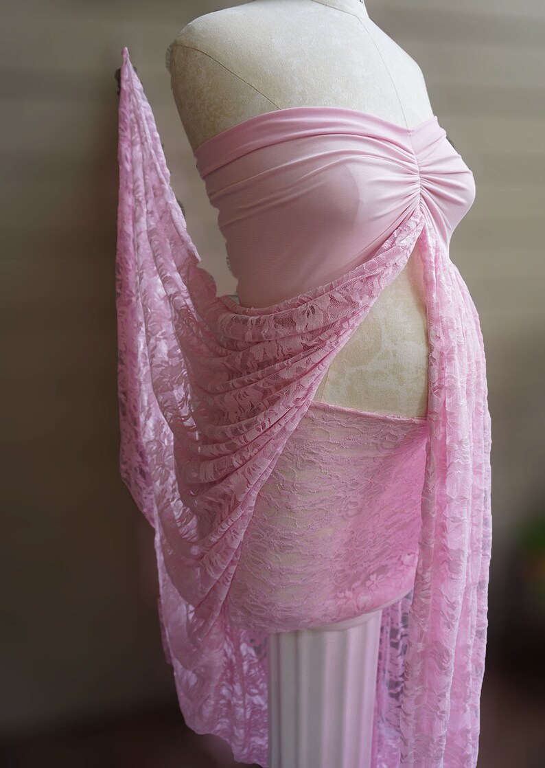 Maternity Lace GOWNSKIRT SETFlower Lace and miniskirt or Shorts Pregnancy Photo PropBaby Shower SetMaternity Dress