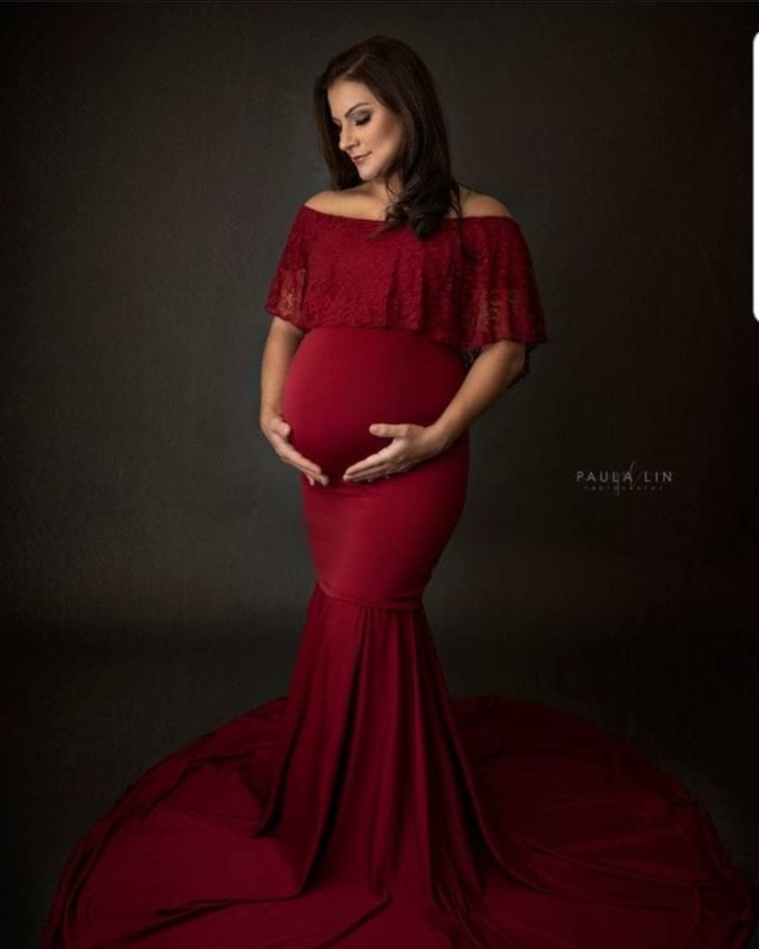 Boho Photoshoot Maternity Shoot Red Flowy Maternity Dress Lucy Gown~Mermaid Stretch Jersey W Lace Ruffle/OffShoulder Maternity Photo Prop Dress /Baby Shower Gown/Plus Sizes! Boho Photoshoot Maternity Shoot Red Flowy Maternity Dress Lucy Gown~Mermaid Stretch Jersey W Lace Ruffle/OffShoulder Maternity Photo Prop Dress /Baby Shower Gown/Plus Sizes!