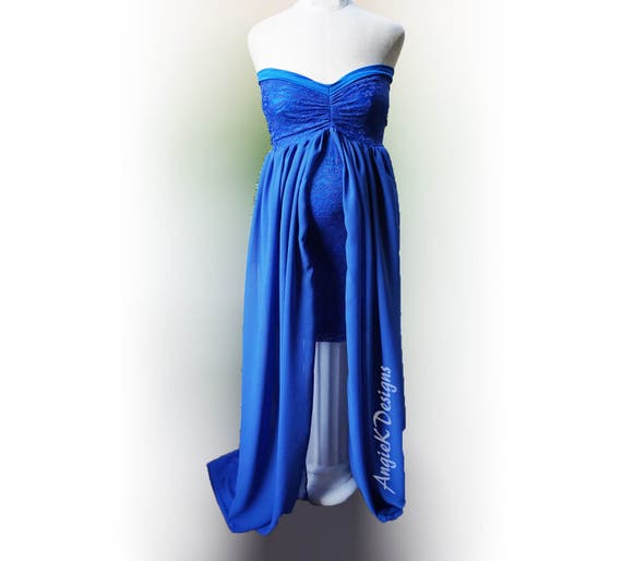 royal blue dress for baby shower