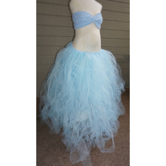 SKYBLUE Xtra Full Lined Stripe Lined Tutu/bandeau Set/maternity