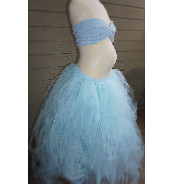 SKYBLUE Xtra Full Lined Stripe Lined Tutu/bandeau Set/maternity