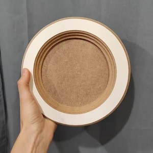Round MDF Frame for DIY Decor | Unfinished Wooden Frame | 7.87&quot; (20 cm) Craft Frame for Painting & Art Projects