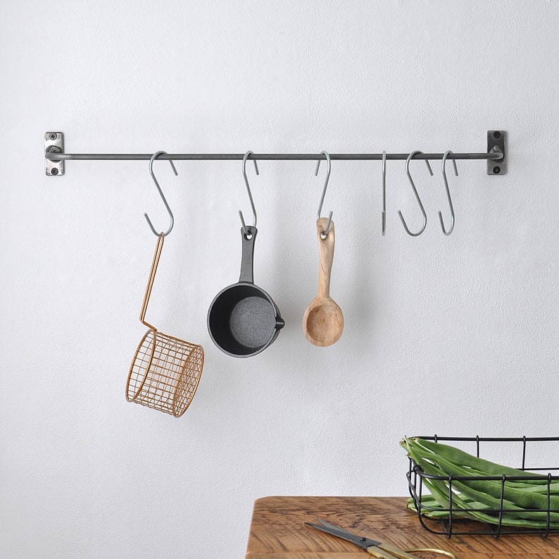 Kitchen Storage Rack With Hooks image 1