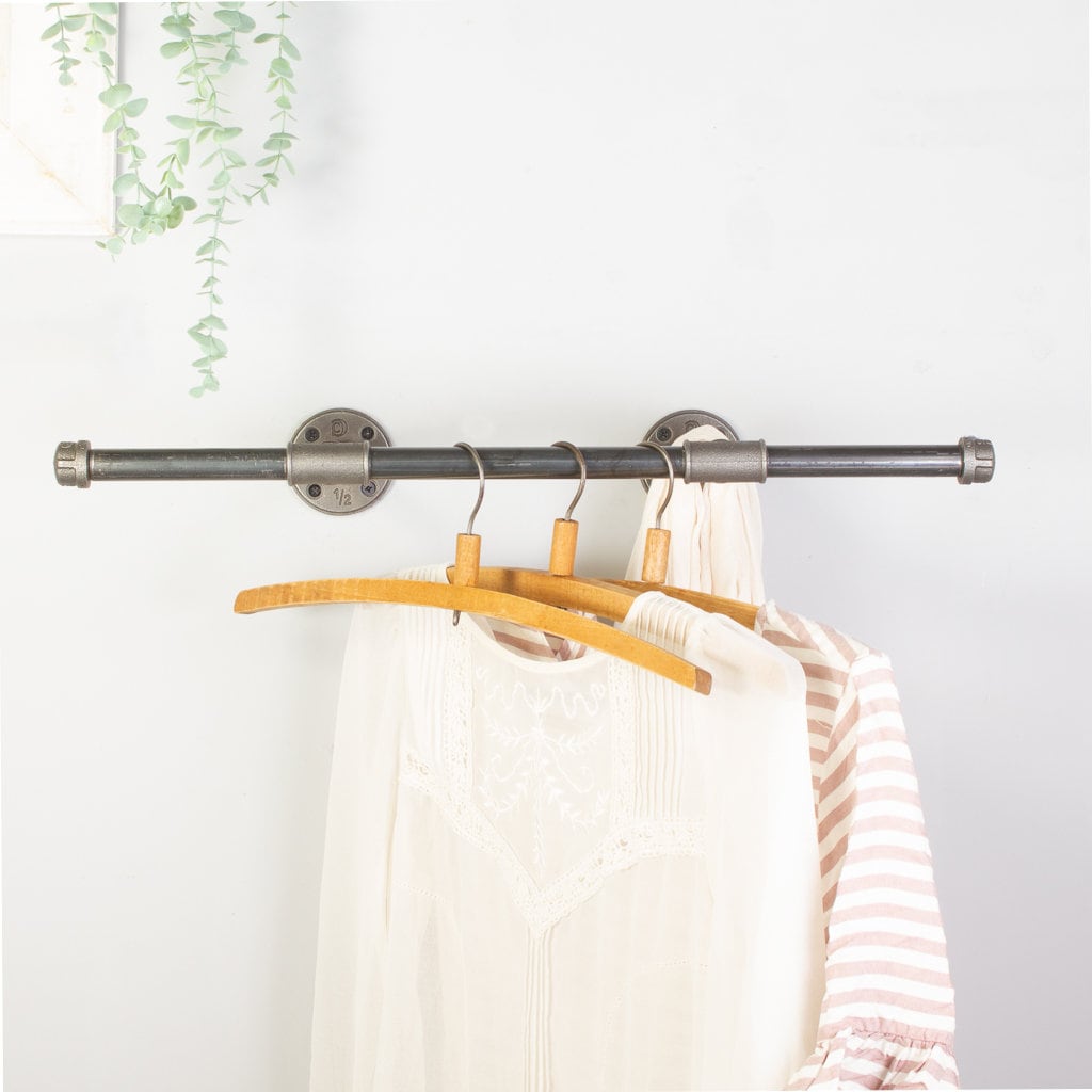 Industrial Steel Pipe Clothes Rail Etsy UK