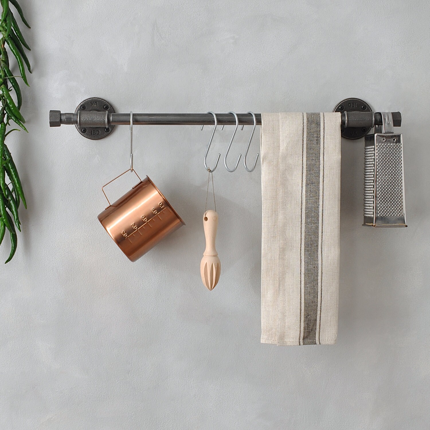 Pan Rails Industrial Kitchen Pan Rail - Etsy UK
