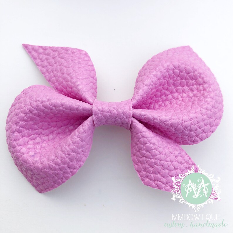 Leatherette Bow Headband Pinch Bow Headband Girls Headband Baby Girl Headband