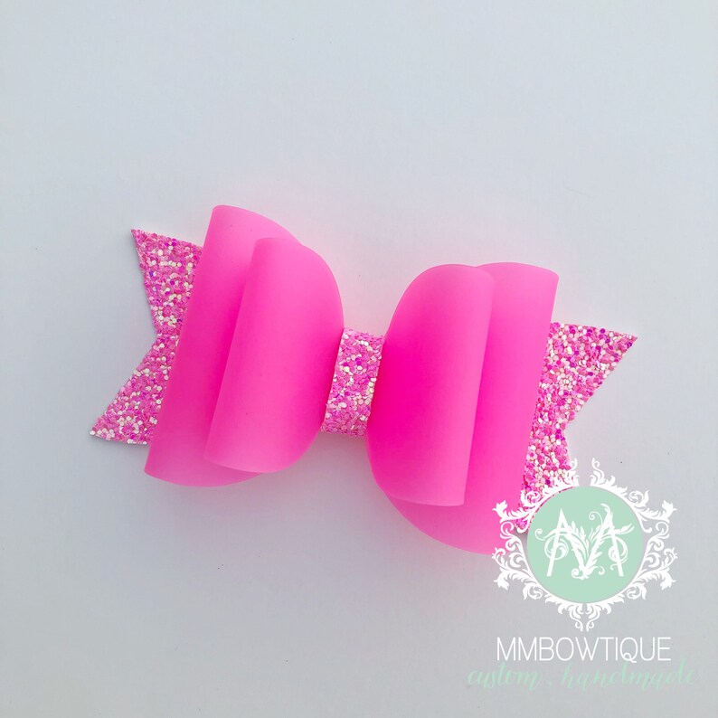Baby Girl Headband Glitter Bow W/ Jelly Pvc Girls Hairbows Etsy Canada