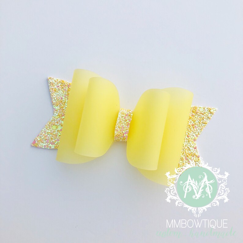 Baby Girl Headband Glitter Bow W/ Jelly Pvc Girls Hairbows Etsy Canada