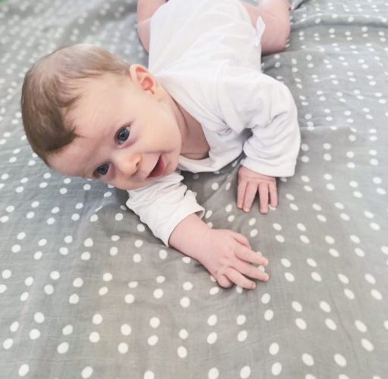 Polka Dot Swaddle Nursing Blanket Baby Cover Up Baby Etsy