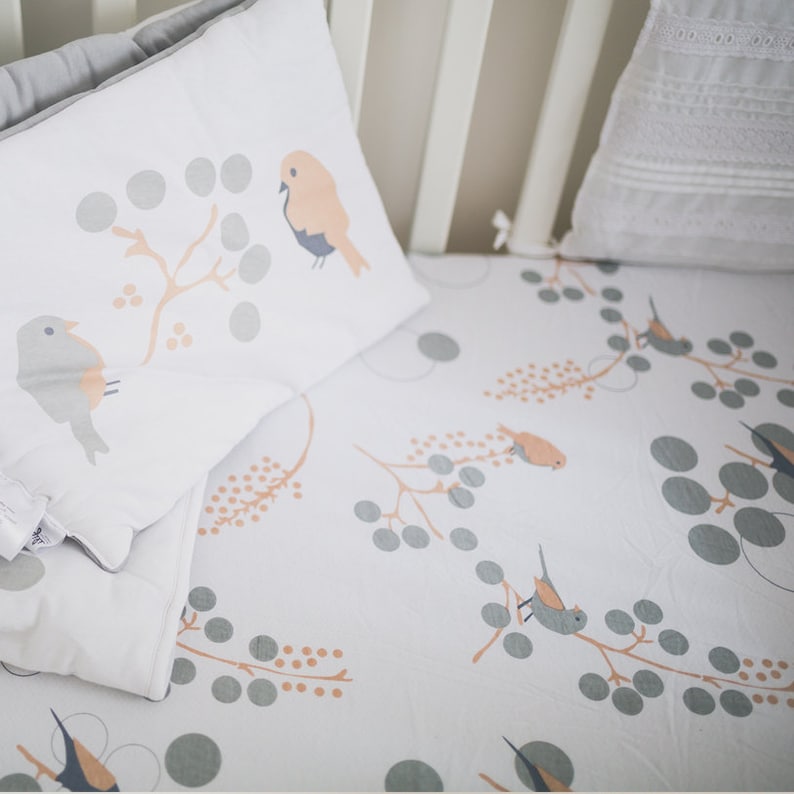 mini crib bedding set for girl