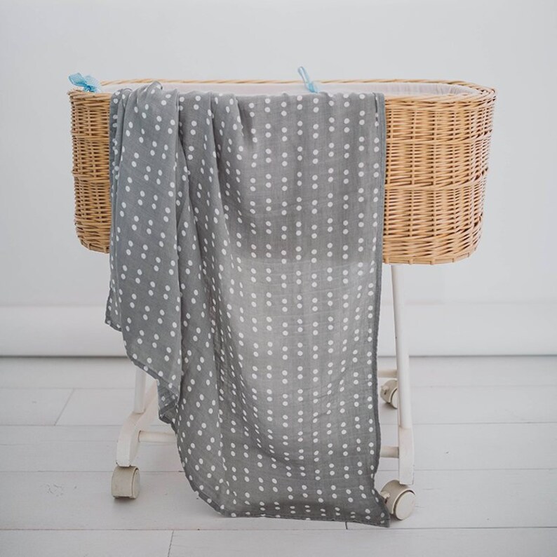 Polka Dot Swaddle Nursing Blanket Baby Cover Up Baby Etsy