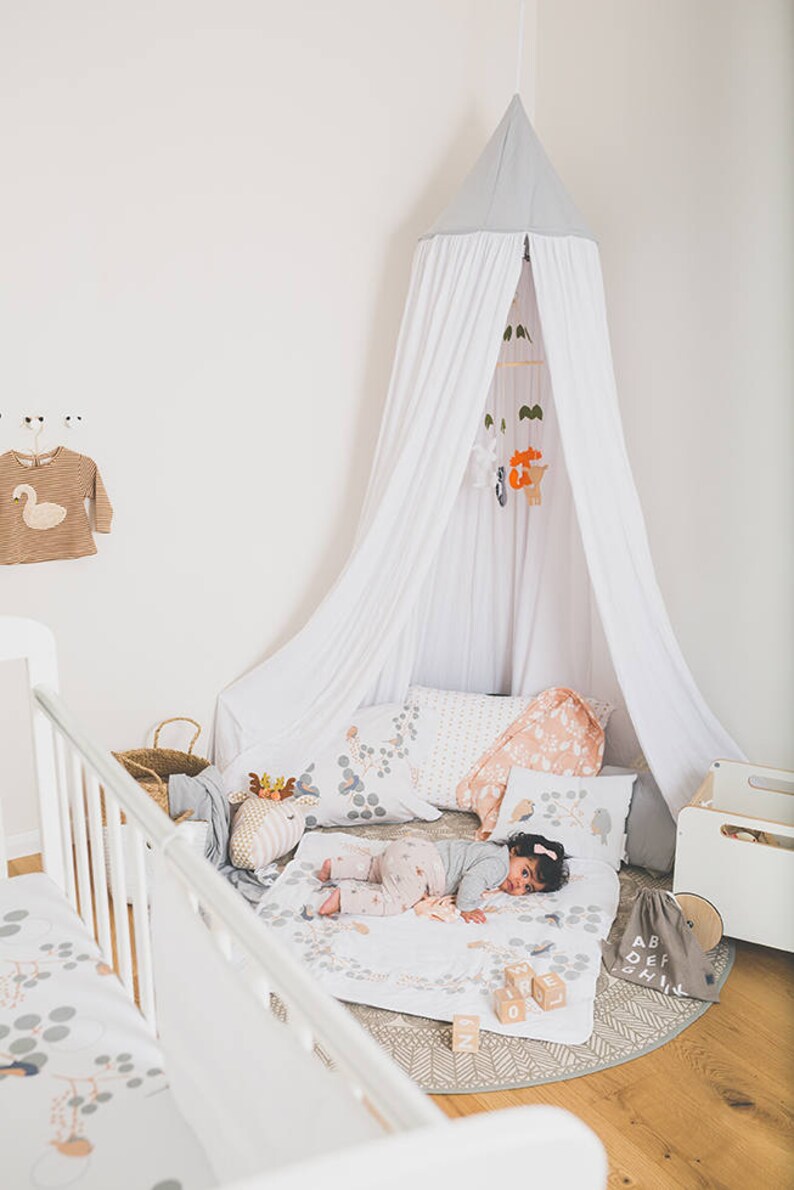 Kids Play Tent & Bed Canopy Organic Cotton Hanging Tent Etsy