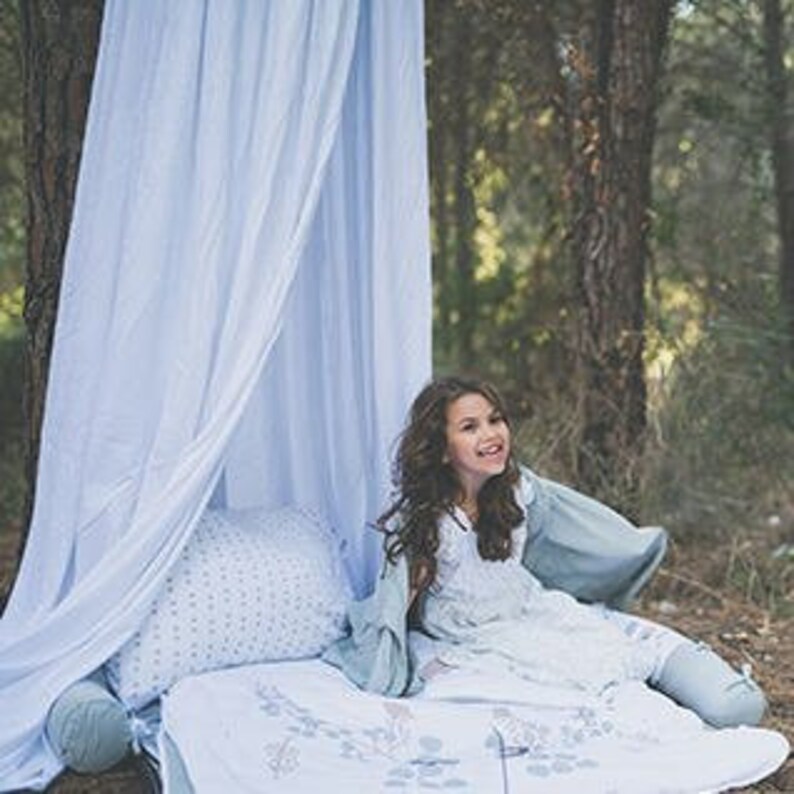 White Organic Cotton Hanging Tent Machine Washable Kids Etsy