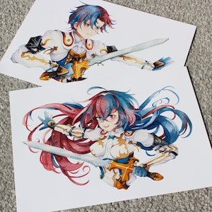 Alear (Male/Female) - A5 Print | Fire Emblem Engage Watercolour Fan Art - Anime, Videogame, Gift, Illustration