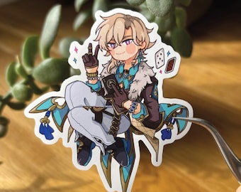 Aventurine - HSR Honkai Star Rail | 7cm Glossy Vinyl Sticker