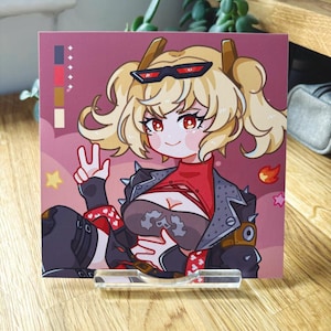 Burnice Square Print (14.5cm) | Zenless Zone Zero/ZZZ Fanart
