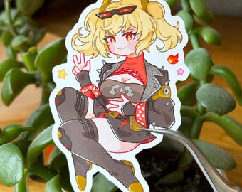 Burnice - Zenless Zone Zero | 7cm Glossy Vinyl Sticker