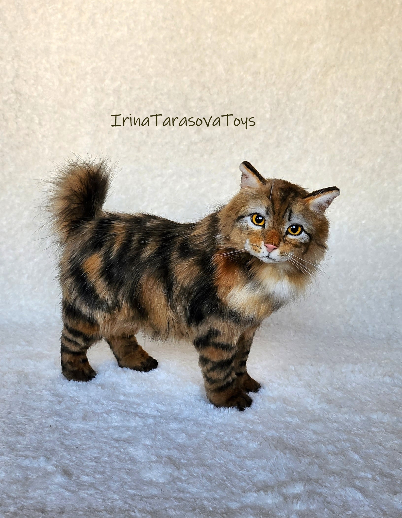 Realistic Cat Toy Stuffed Animal Taxidermy Decor Home Soft Sculpture Realistic cat toy stuffed animal taxidermy decor home soft sculpture