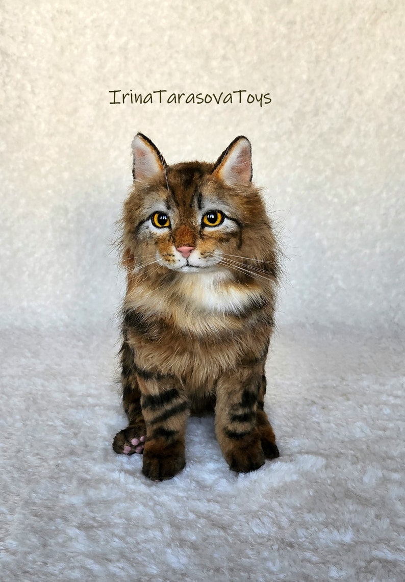 Realistic Cat Toy Stuffed Animal Taxidermy Decor Home Soft Sculpture Realistic cat toy stuffed animal taxidermy decor home soft sculpture