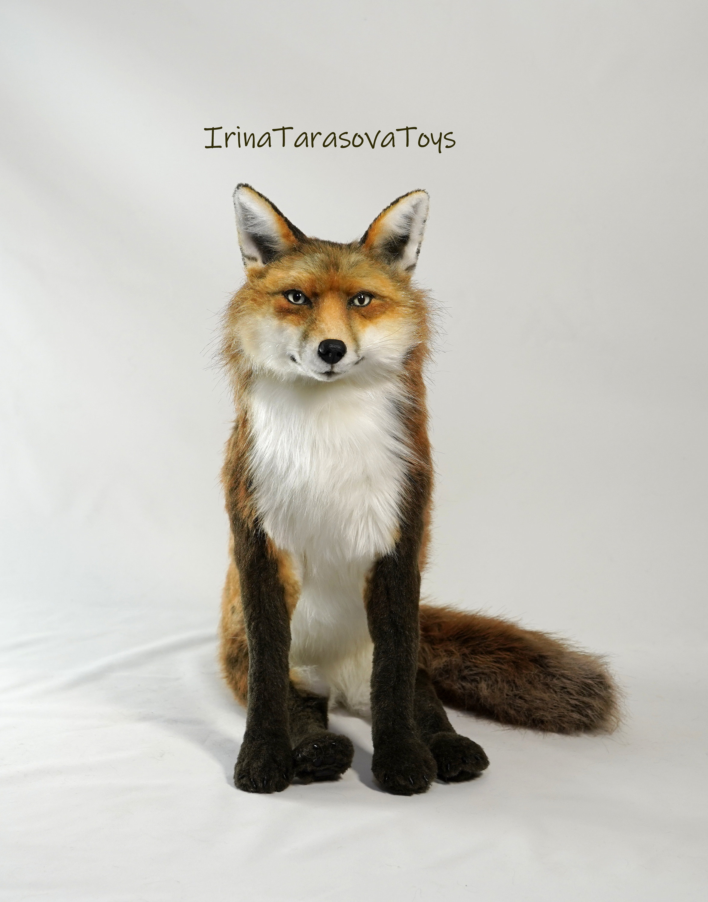 Realistic Fox Toy, Red Fox,plush Toy Fox, Stuff Handmade Toy