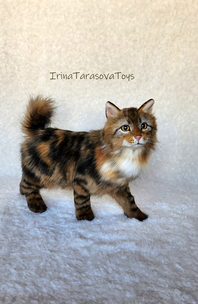 Realistic Cat Toy Stuffed Animal Taxidermy Decor Home Soft Sculpture Realistic cat toy stuffed animal taxidermy decor home soft sculpture