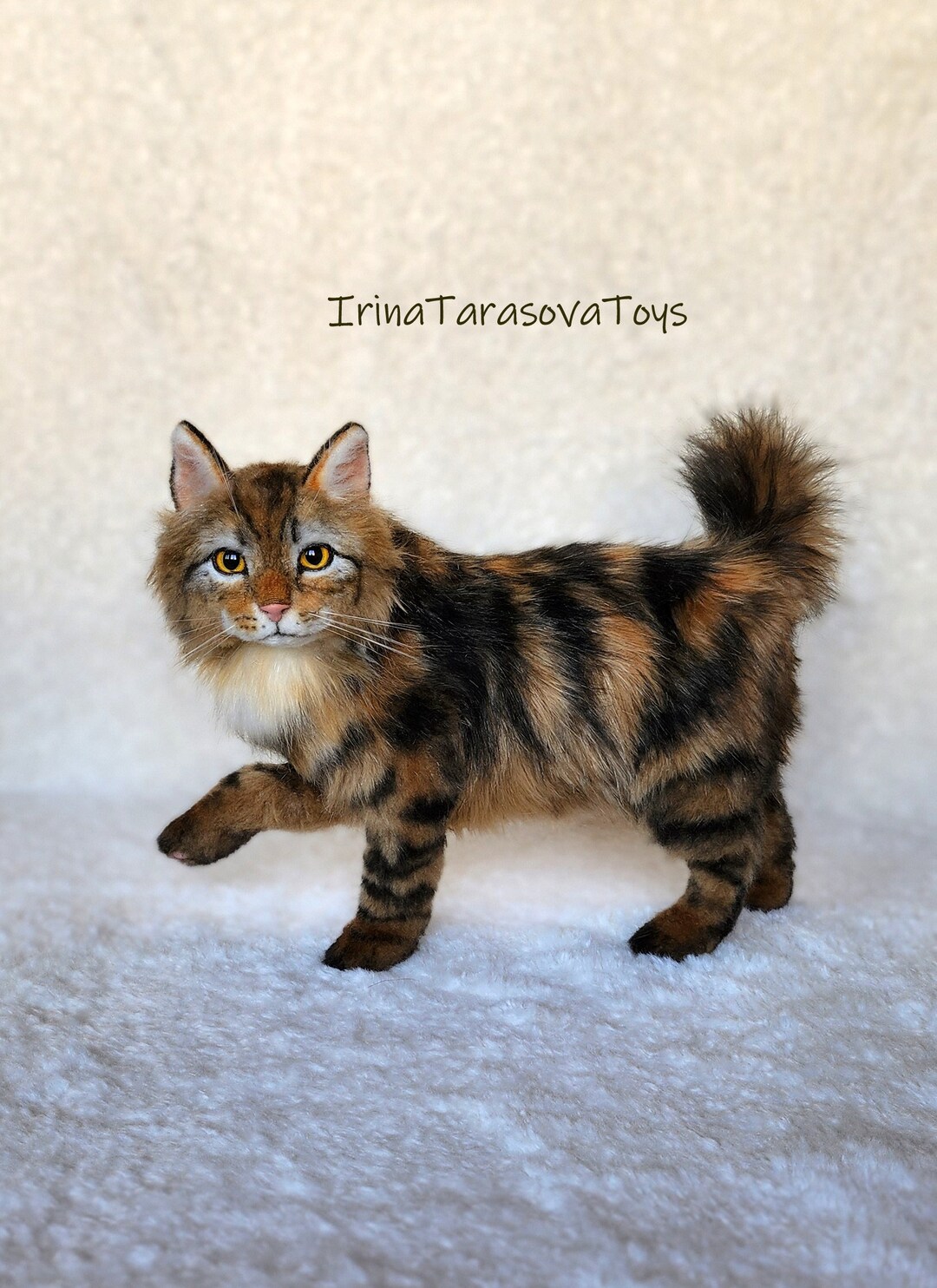 Realistic Cat Toy Stuffed Animal Taxidermy Decor Home Soft Sculpture Realistic cat toy stuffed animal taxidermy decor home soft sculpture