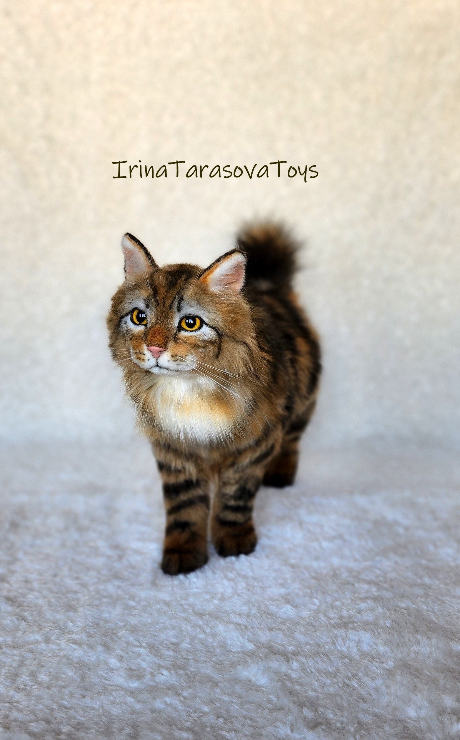Realistic Cat Toy Stuffed Animal Taxidermy Decor Home Soft Sculpture Realistic cat toy stuffed animal taxidermy decor home soft sculpture