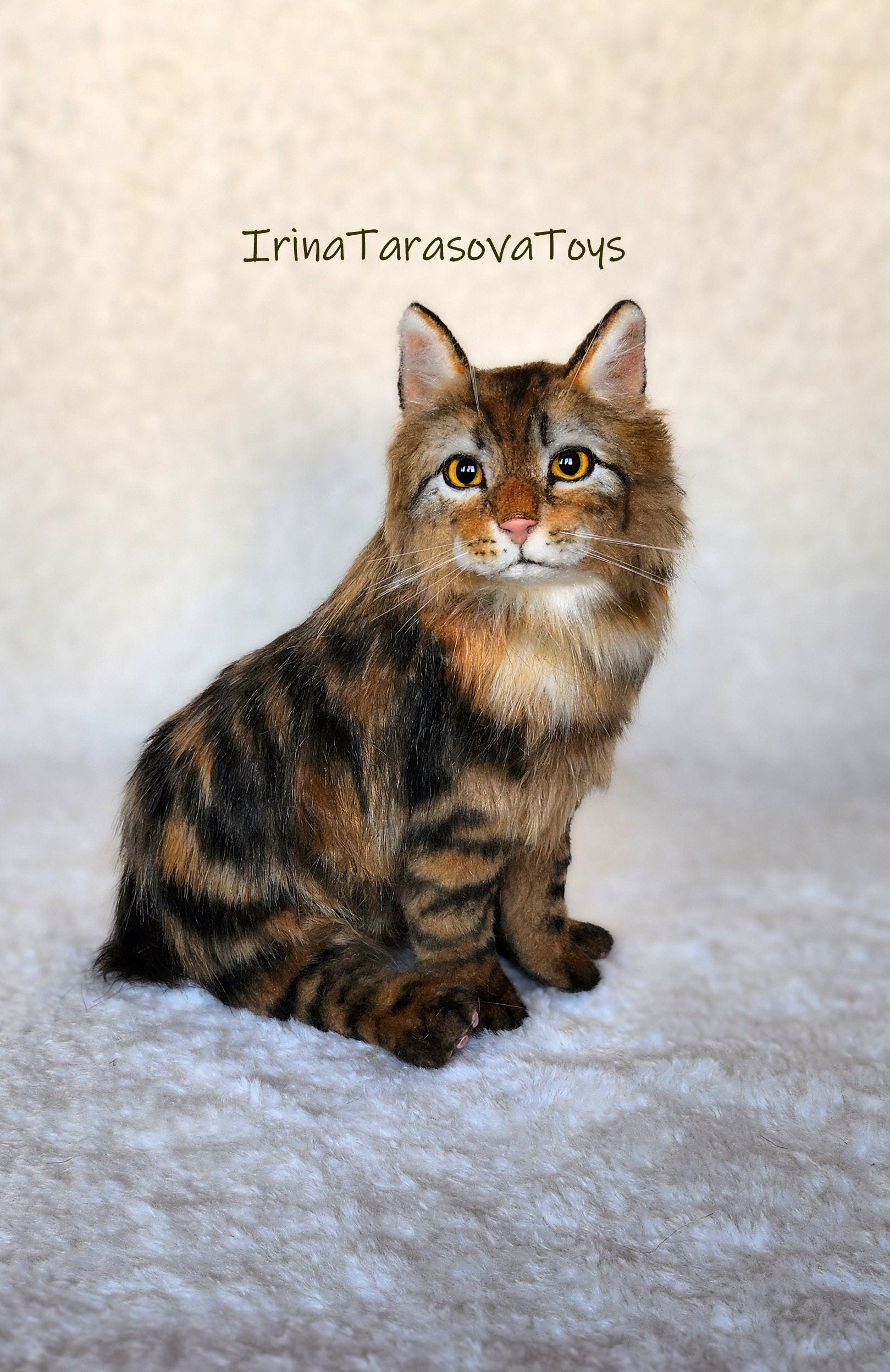 Realistic Cat Toy Stuffed Animal Taxidermy Decor Home Soft Sculpture Realistic cat toy stuffed animal taxidermy decor home soft sculpture