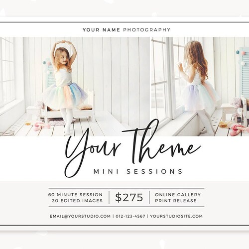Mini Session Template Mini Session Marketing Photography Etsy
