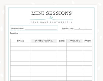 photography forms client booking form for photographer etsy sign in forms template